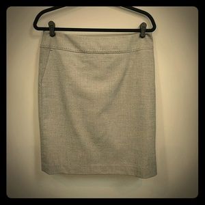 Grey pencil skirt- Ann Taylor Loft